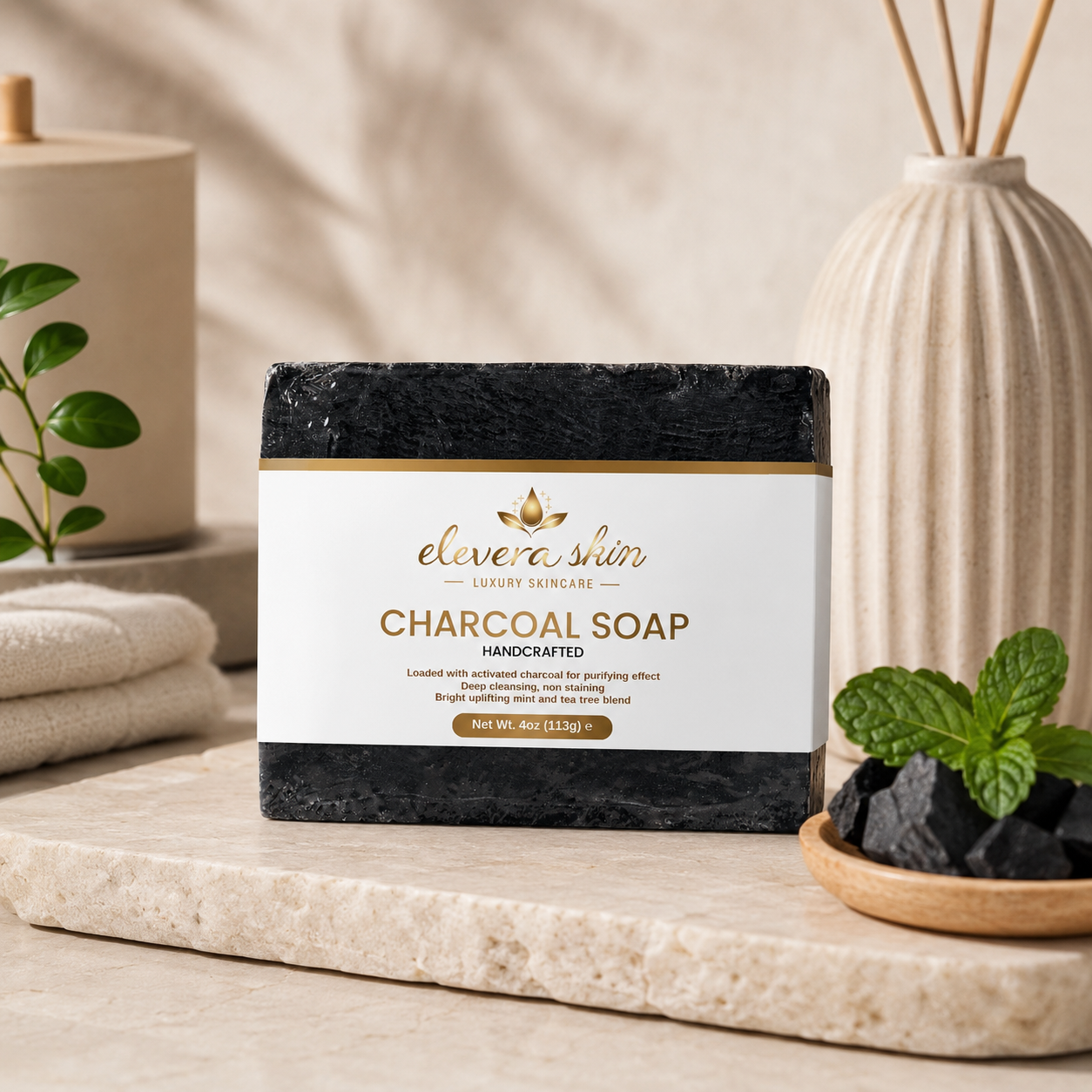 Elevera Charcoal Detox Soap